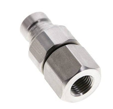 Stainless Steel DN 6 Flat Face Hydraulic Plug G 1/4 inch Female Threads ISO 16028 CEJN D 16.2mm