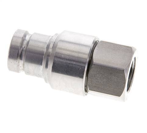 Edelstahl DN 10 Flachstecker für Hydraulik G 3/8 Zoll Innengewinde ISO 16028 CEJN D 19,7mm