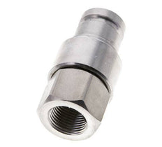 Edelstahl DN 10 Flachstecker für Hydraulik G 3/8 Zoll Innengewinde ISO 16028 CEJN D 19,7mm