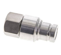 Edelstahl DN 10 Flachstecker für Hydraulik G 3/8 Zoll Innengewinde ISO 16028 CEJN D 19,7mm