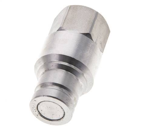 Edelstahl DN 10 Flachstecker für Hydraulik G 3/8 Zoll Innengewinde ISO 16028 CEJN D 19,7mm