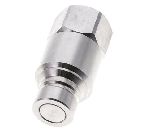 Edelstahl DN 12 Flachstecker für Hydraulik G 3/4 Zoll Innengewinde ISO 16028 CEJN D 24.5mm