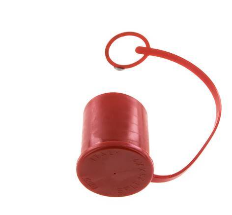 48 mm Kunststoff-Staubschutzkappe für Kupplungsdose mit Kette [2 Stück]