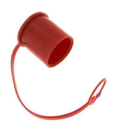 48 mm Kunststoff-Staubschutzkappe für Kupplungsdose mit Kette [2 Stück]