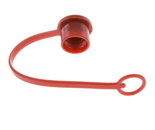 16,2 mm Kunststoff-Staubschutzkappe für Kupplungsstecker mit Kette [2 Stück]