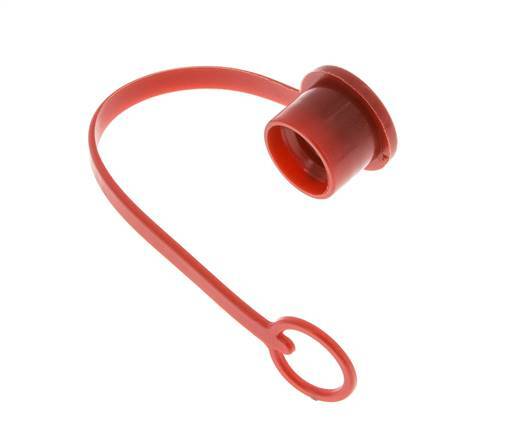 16,2 mm Kunststoff-Staubschutzkappe für Kupplungsstecker mit Kette [2 Stück]