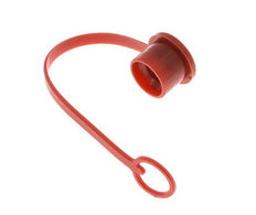 16,2 mm Kunststoff-Staubschutzkappe für Kupplungsstecker mit Kette [2 Stück]