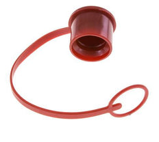 30 mm Kunststoff-Staubschutzkappe für Kupplungsstecker mit Kette [2 Stück]