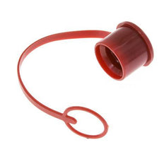 30 mm Kunststoff-Staubschutzkappe für Kupplungsstecker mit Kette [2 Stück]