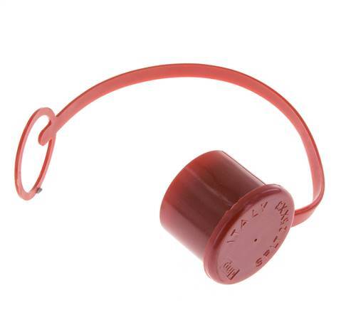 30 mm Kunststoff-Staubschutzkappe für Kupplungsstecker mit Kette [2 Stück]