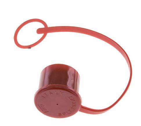 30 mm Kunststoff-Staubschutzkappe für Kupplungsstecker mit Kette [2 Stück]