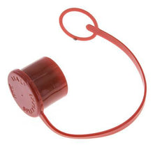 30 mm Kunststoff-Staubschutzkappe für Kupplungsstecker mit Kette [2 Stück]