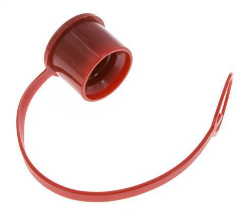 30 mm Kunststoff-Staubschutzkappe für Kupplungsstecker mit Kette [2 Stück]