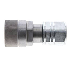 Steel DN 12.8 Flat Face Hydraulic Plug G 3/4 inch Female Threads ISO 16028 D M36 x 2