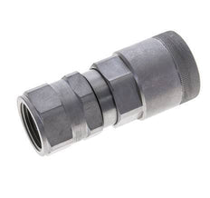Steel DN 15 Flat Face Hydraulic Plug G 1 inch Female Threads ISO 16028 D M43 x 2