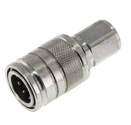 Stahl DN 10 Hydraulikkupplung Muffe M18x1,5 Innengewinde ISO 7241-1 A D 17,3mm