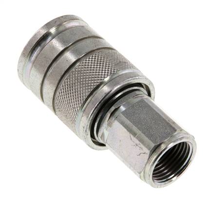 Stahl DN 10 Hydraulikkupplung Muffe M18x1,5 Innengewinde ISO 7241-1 A D 17,3mm