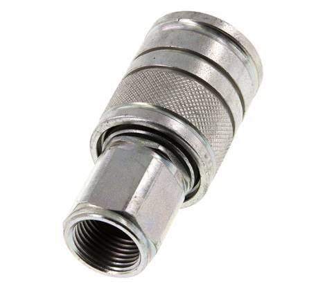 Stahl DN 10 Hydraulikkupplung Muffe M18x1,5 Innengewinde ISO 7241-1 A D 17,3mm