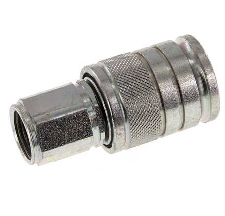 Stahl DN 10 Hydraulikkupplung Muffe M18x1,5 Innengewinde ISO 7241-1 A D 17,3mm