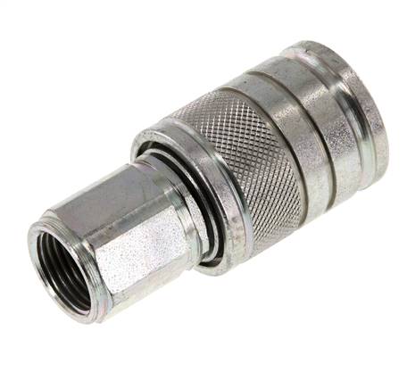 Stahl DN 10 Hydraulikkupplung Muffe M18x1,5 Innengewinde ISO 7241-1 A D 17,3mm