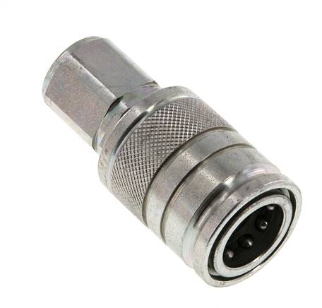 Stahl DN 10 Hydraulikkupplung Muffe M18x1,5 Innengewinde ISO 7241-1 A D 17,3mm