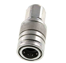 Stahl DN 10 Hydraulikkupplung Muffe M18x1,5 Innengewinde ISO 7241-1 A D 17,3mm