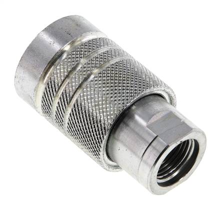 Stahl DN 10 Hydraulikkupplung Muffe G 3/8 Zoll Innengewinde ISO 7241-1 A D 16mm