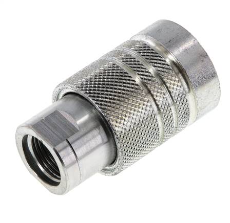Stahl DN 10 Hydraulikkupplung Muffe G 3/8 Zoll Innengewinde ISO 7241-1 A D 16mm