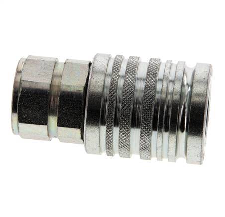 Stahl DN 12,5 Hydraulikkupplung Muffe G 1/2 Zoll Innengewinde ISO 7241-1 A D 20,5mm