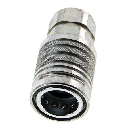 Stahl DN 12,5 Hydraulikkupplung Muffe G 1/2 Zoll Innengewinde ISO 7241-1 A D 20,5mm