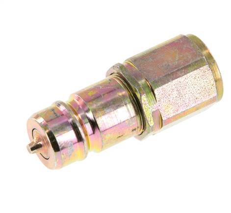 Steel DN 10 Hydraulic Coupling Plug M16x1.5 Female Threads ISO 7241-1 A D 17.3mm