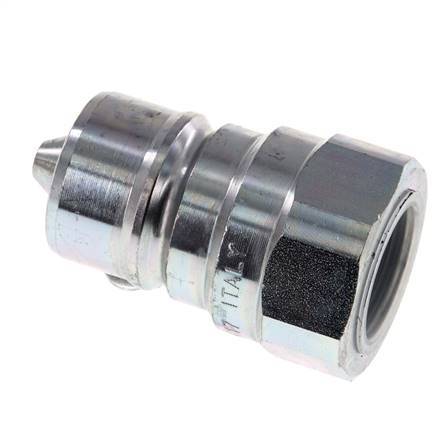 Steel DN 20 Hydraulic Coupling Plug G 3/4 inch Female Threads ISO 7241-1 A D 29.1mm