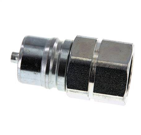 Steel DN 25 Hydraulic Coupling Plug M30x1.5 Female Threads ISO 7241-1 A D 34.3mm