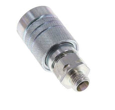 Steel DN 10 Hydraulic Coupling Socket 8 mm L Compression Ring ISO 7241-1 A/8434-1 D 17.3mm