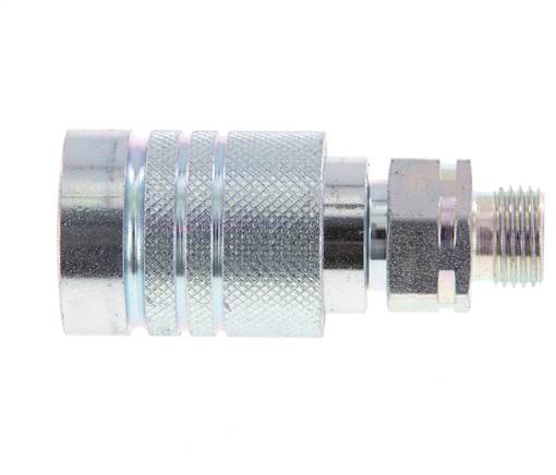 Stahl DN 10 Hydraulikkupplung Muffe 10 mm L Druckring ISO 7241-1 A/8434-1 D 17,3mm