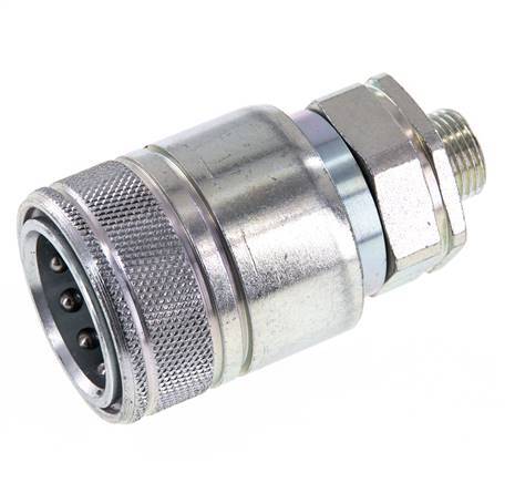 Stahl DN 20 Hydraulikkupplung Muffe 12 mm L Druckring ISO 7241-1 A/8434-1 D 29,1mm