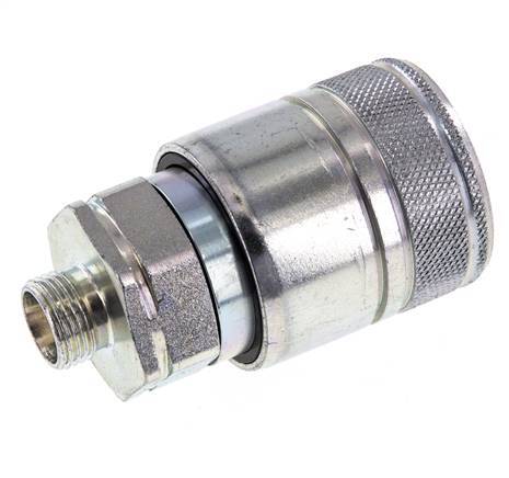 Stahl DN 20 Hydraulikkupplung Muffe 12 mm L Druckring ISO 7241-1 A/8434-1 D 29,1mm