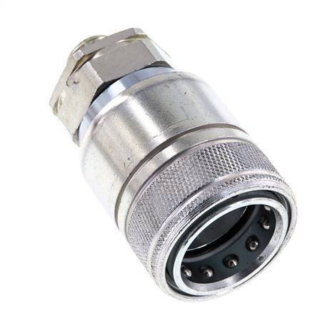Stahl DN 20 Hydraulikkupplung Muffe 12 mm L Druckring ISO 7241-1 A/8434-1 D 29,1mm