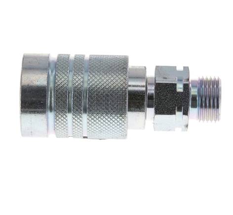 Stahl DN 10 Hydraulikkupplung Muffe 10 mm S Druckring ISO 7241-1 A/8434-1 D 17,3mm