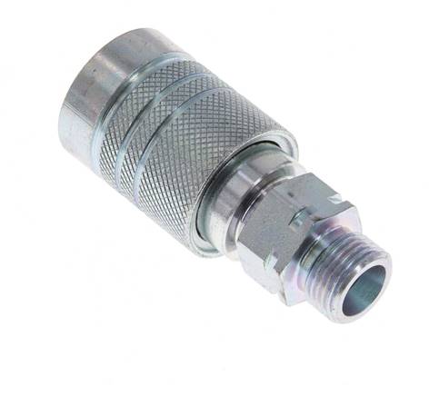 Stahl DN 10 Hydraulikkupplung Muffe 10 mm S Druckring ISO 7241-1 A/8434-1 D 17,3mm