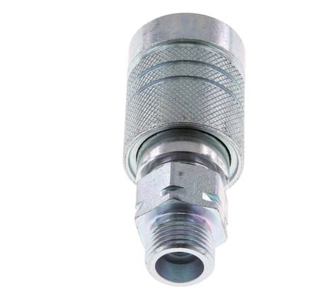 Stahl DN 10 Hydraulikkupplung Muffe 10 mm S Druckring ISO 7241-1 A/8434-1 D 17,3mm