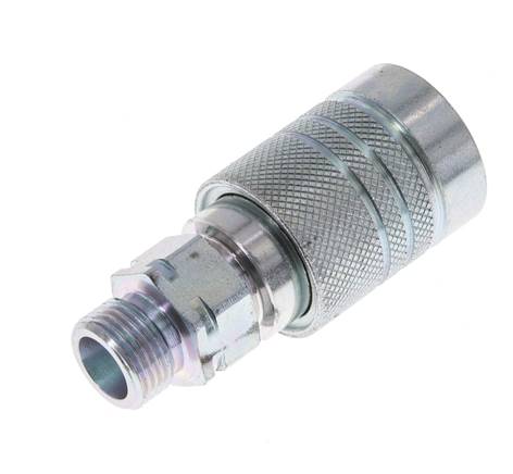 Stahl DN 10 Hydraulikkupplung Muffe 10 mm S Druckring ISO 7241-1 A/8434-1 D 17,3mm