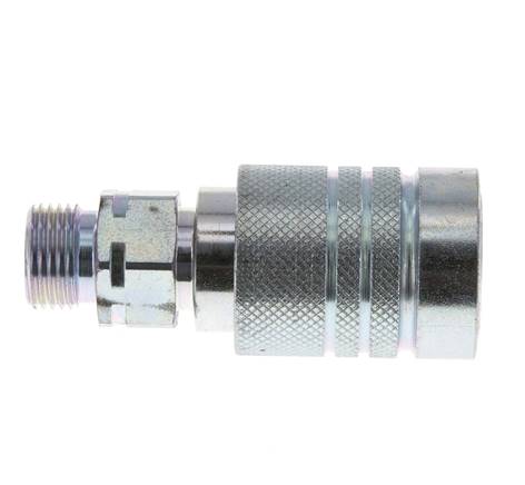 Stahl DN 10 Hydraulikkupplung Muffe 10 mm S Druckring ISO 7241-1 A/8434-1 D 17,3mm