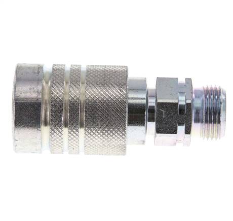 Stahl DN 10 Hydraulikkupplung Muffe 12 mm S Druckring ISO 7241-1 A/8434-1 D 17,3mm