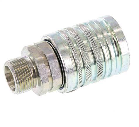 Stahl DN 12,5 Hydraulikkupplung Muffe 14 mm S Kompressionsring ISO 7241-1 A/8434-1 D 20,5 mm