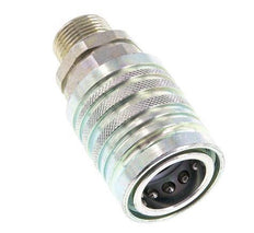 Stahl DN 12,5 Hydraulikkupplung Muffe 14 mm S Kompressionsring ISO 7241-1 A/8434-1 D 20,5 mm