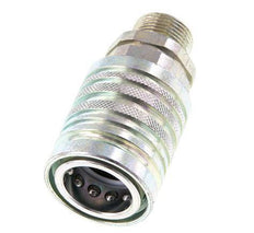 Stahl DN 12,5 Hydraulikkupplung Muffe 14 mm S Kompressionsring ISO 7241-1 A/8434-1 D 20,5 mm