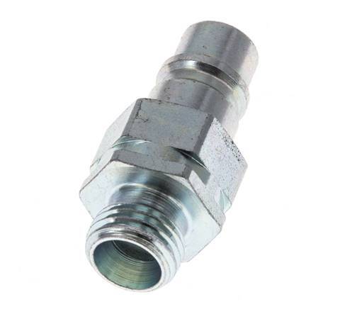 Stahl DN 6.3 Hydraulikkupplung Stopfen 8 mm L Kompressionsring ISO 7241-1 A/8434-1 D 12mm