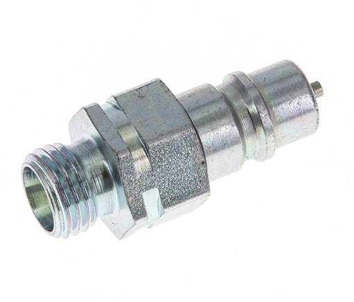 Stahl DN 6.3 Hydraulikkupplung Stopfen 8 mm L Kompressionsring ISO 7241-1 A/8434-1 D 12mm
