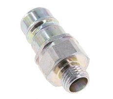 Stahl DN 10 Hydraulikkupplung Stopfen 8 mm L Kompressionsring ISO 7241-1 A/8434-1 D 17,3mm